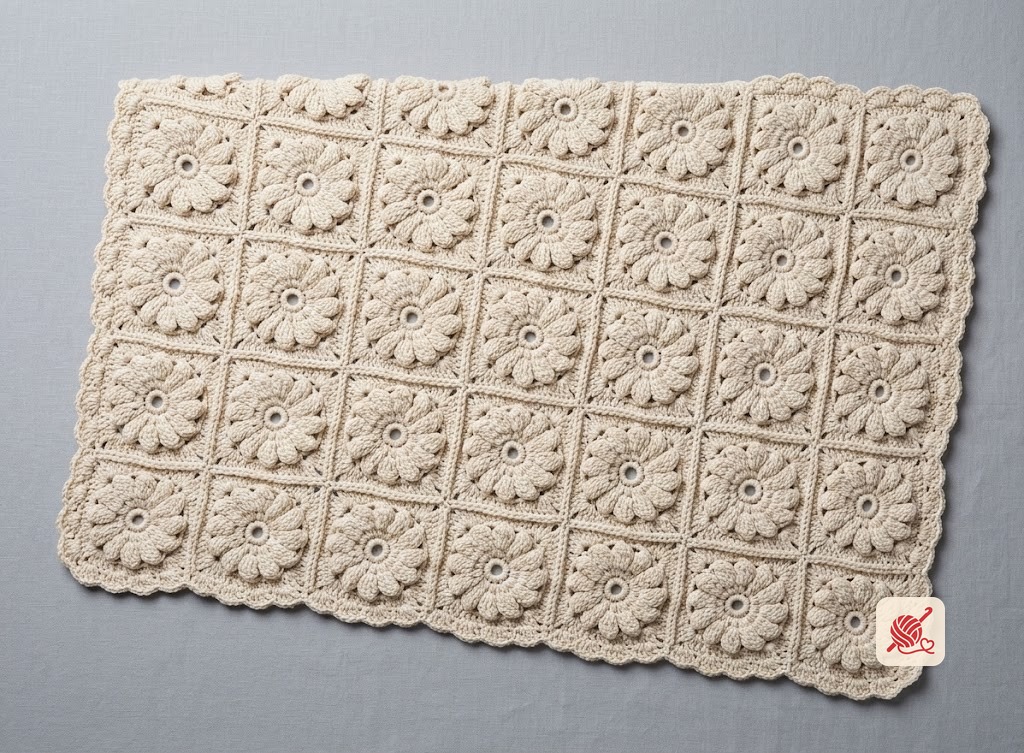 Crocheted Afghan Pattern #5159
