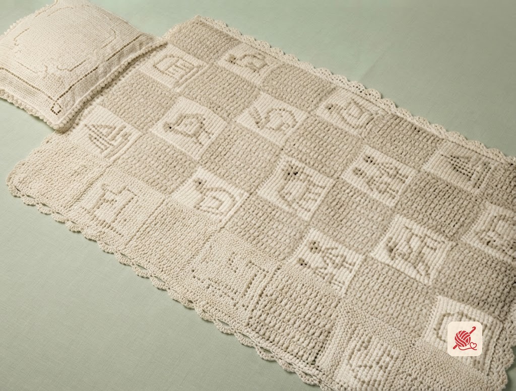 Crocheted Afghan Pattern #618