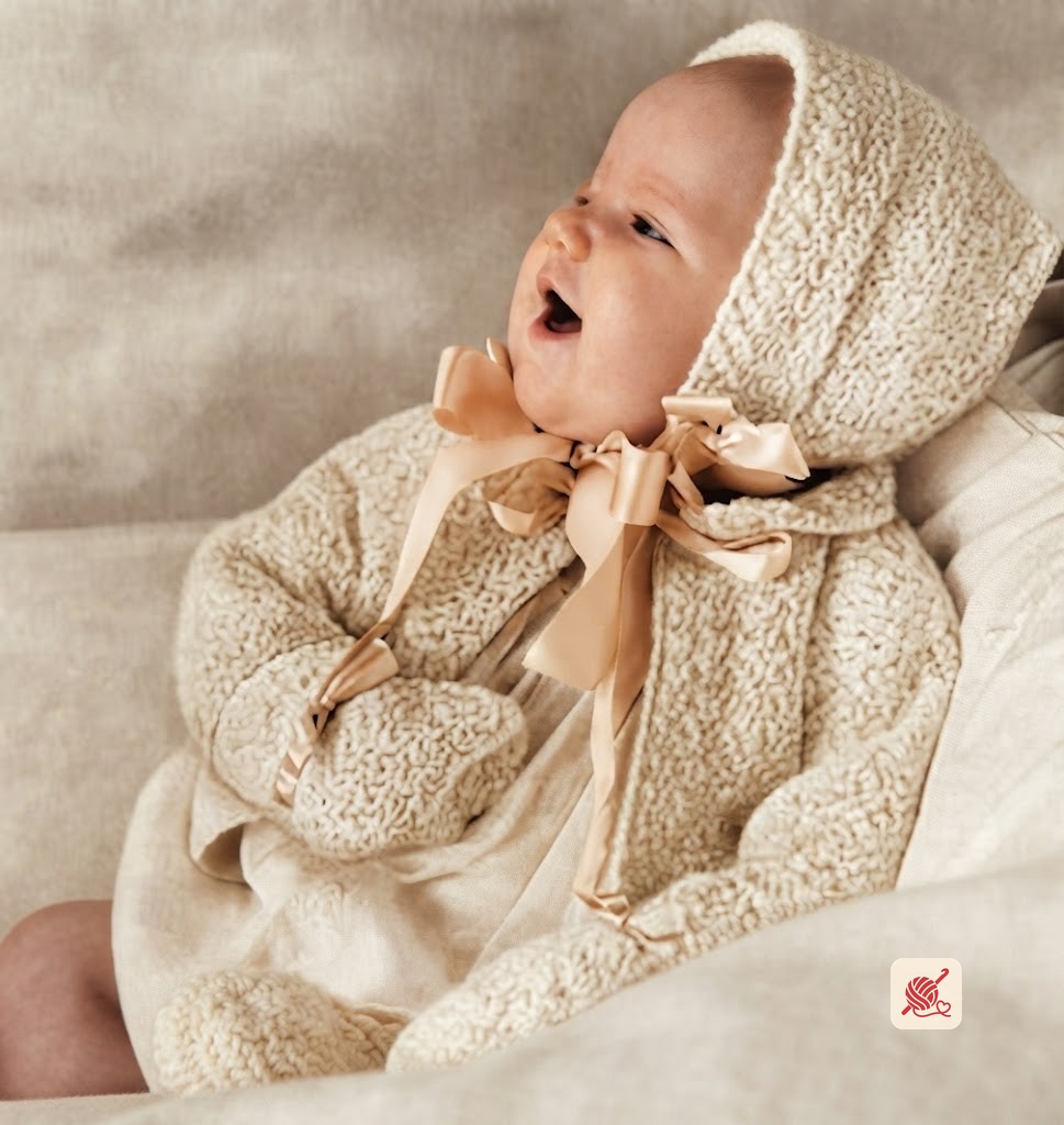 Crocheted 4 Piece Infants Set Pattern