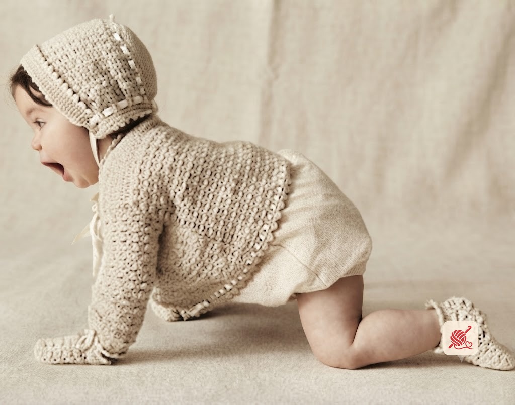 Crocheted Baby Set Pattern