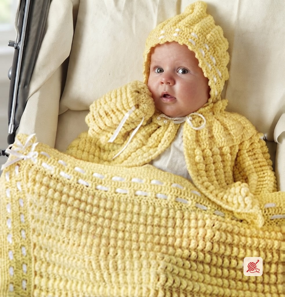 Shell Stitch Baby Set Pattern