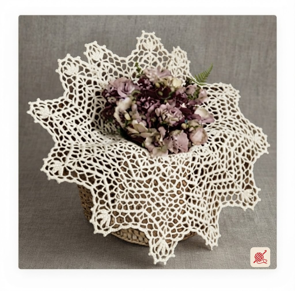 Crocheted Basket Pattern #2134