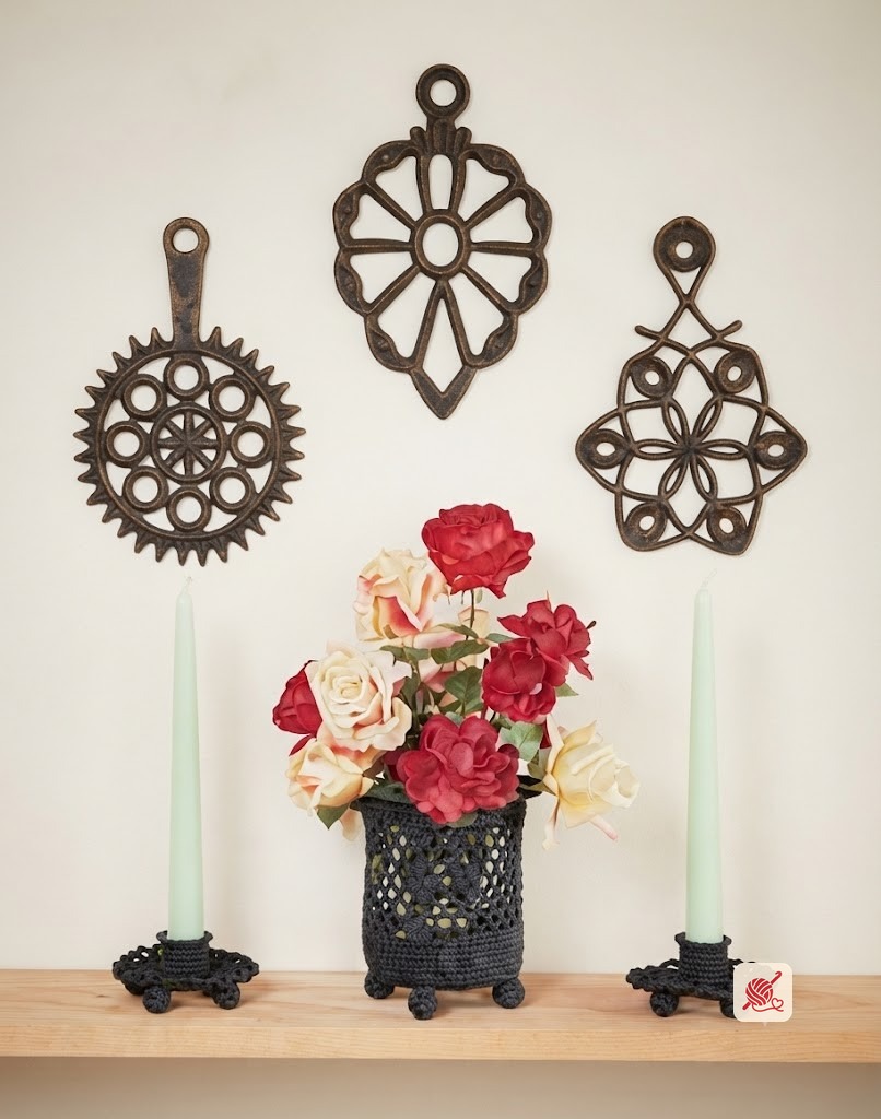 Flower Holder and Candlesticks Pattern #5
