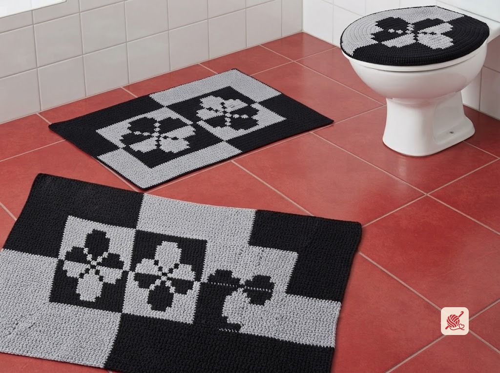 Bathroom Set Pattern #7164