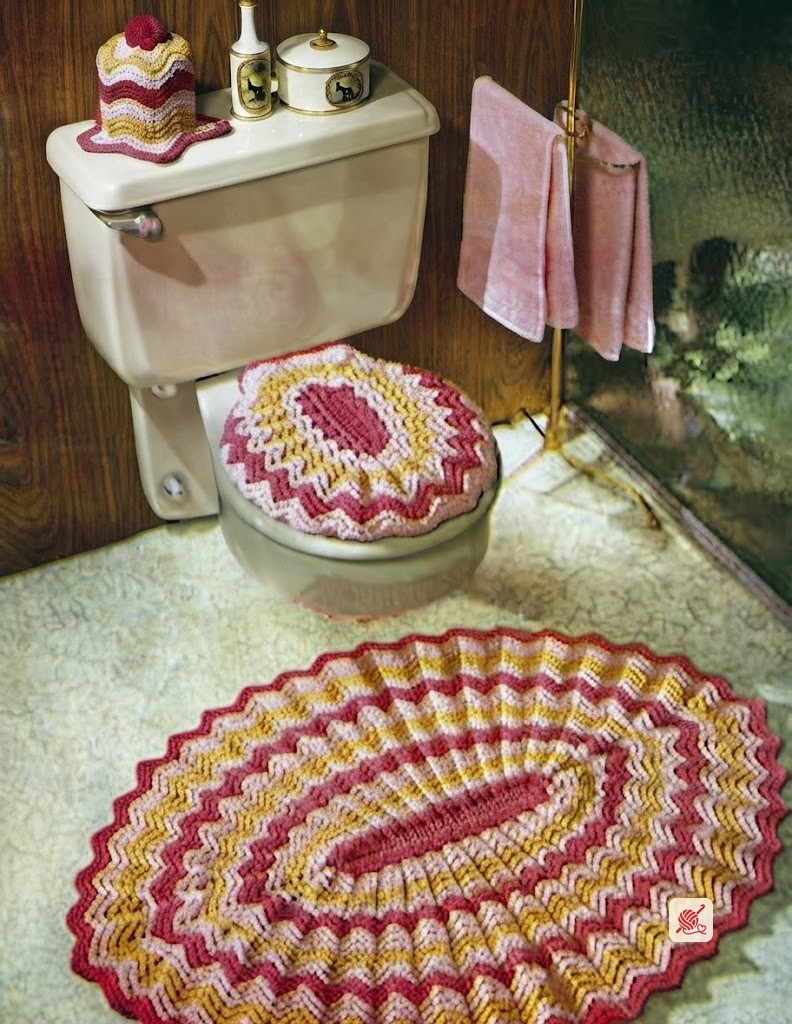 Ripple Bathroom Set Pattern