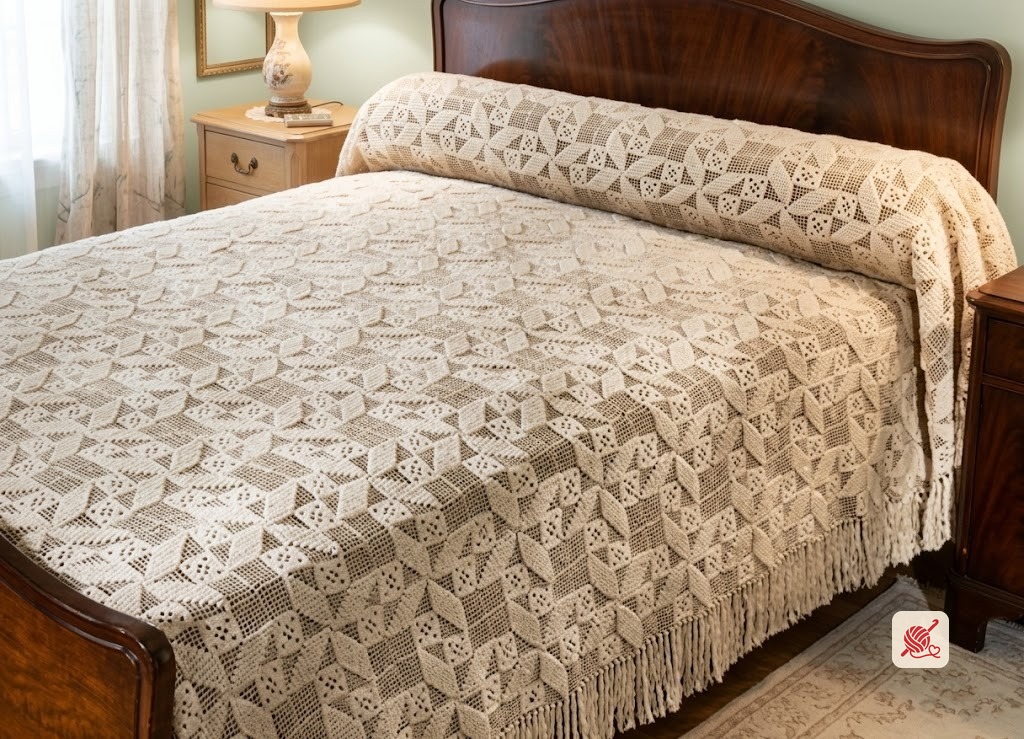 Popcorn Whirl Bedspread Pattern #645
