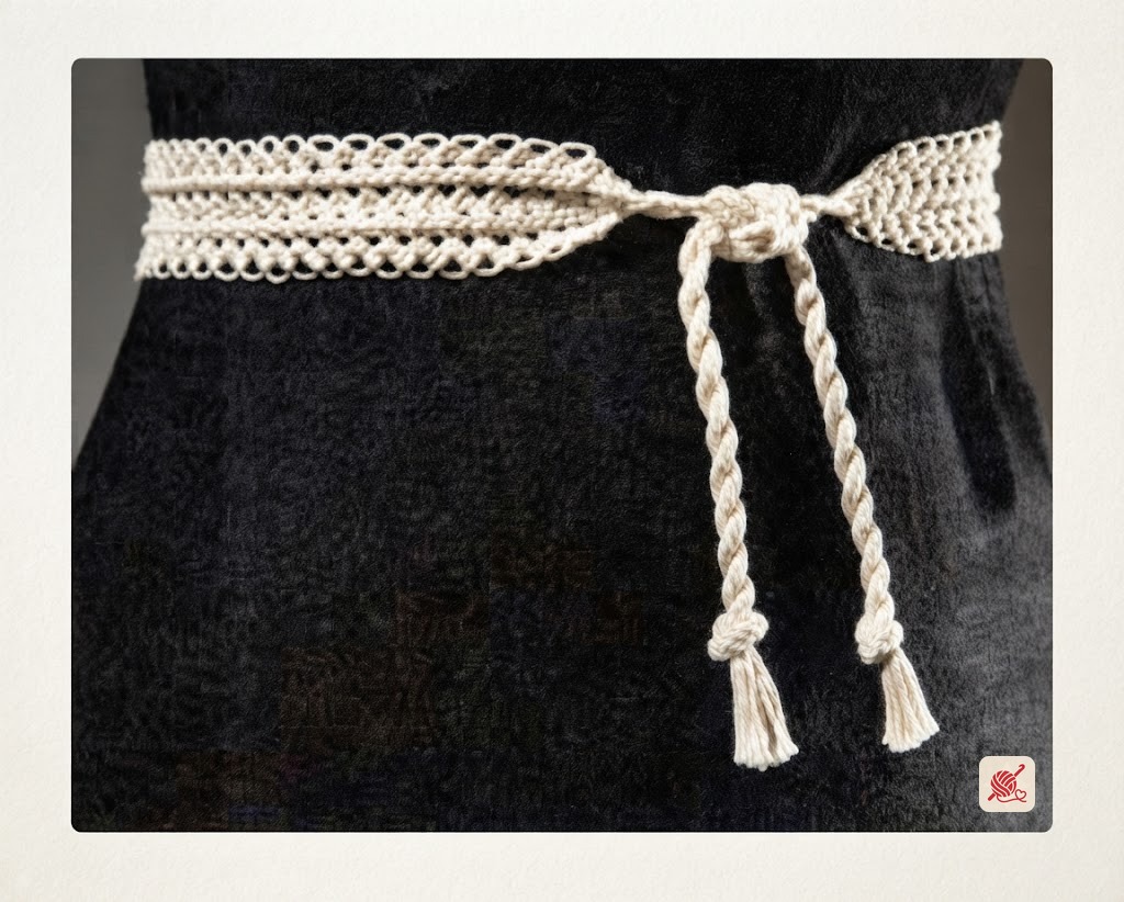 Hairpin Lace Belt Pattern #S-433