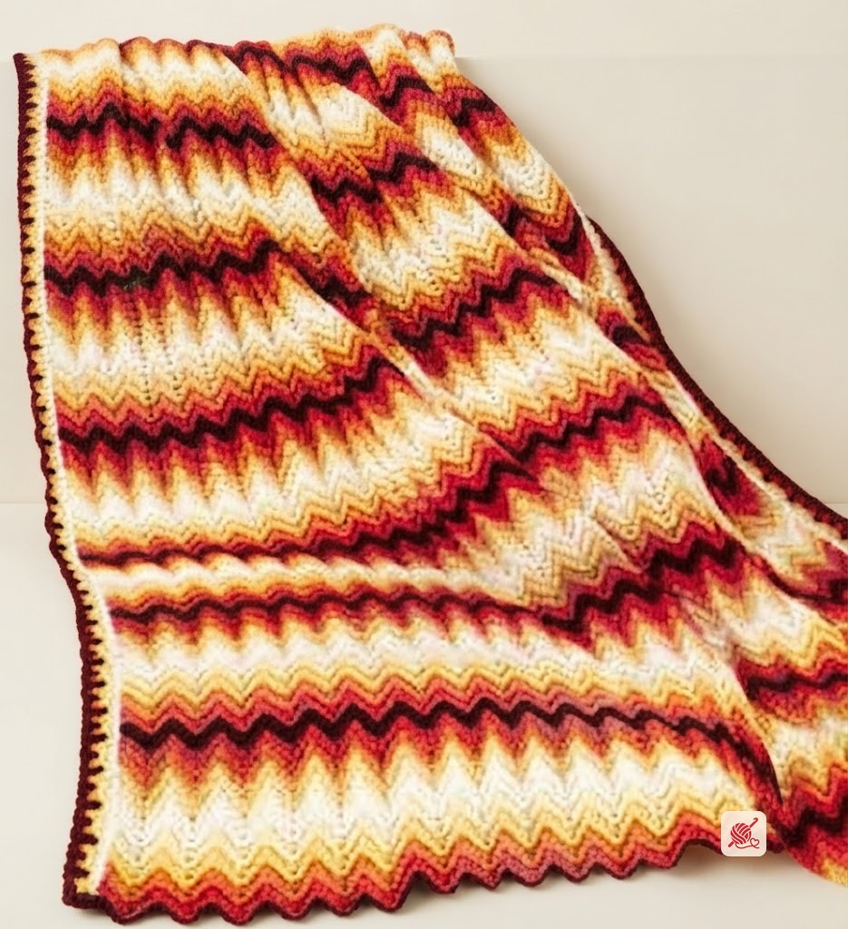 Autumn Chevron Afghan Pattern