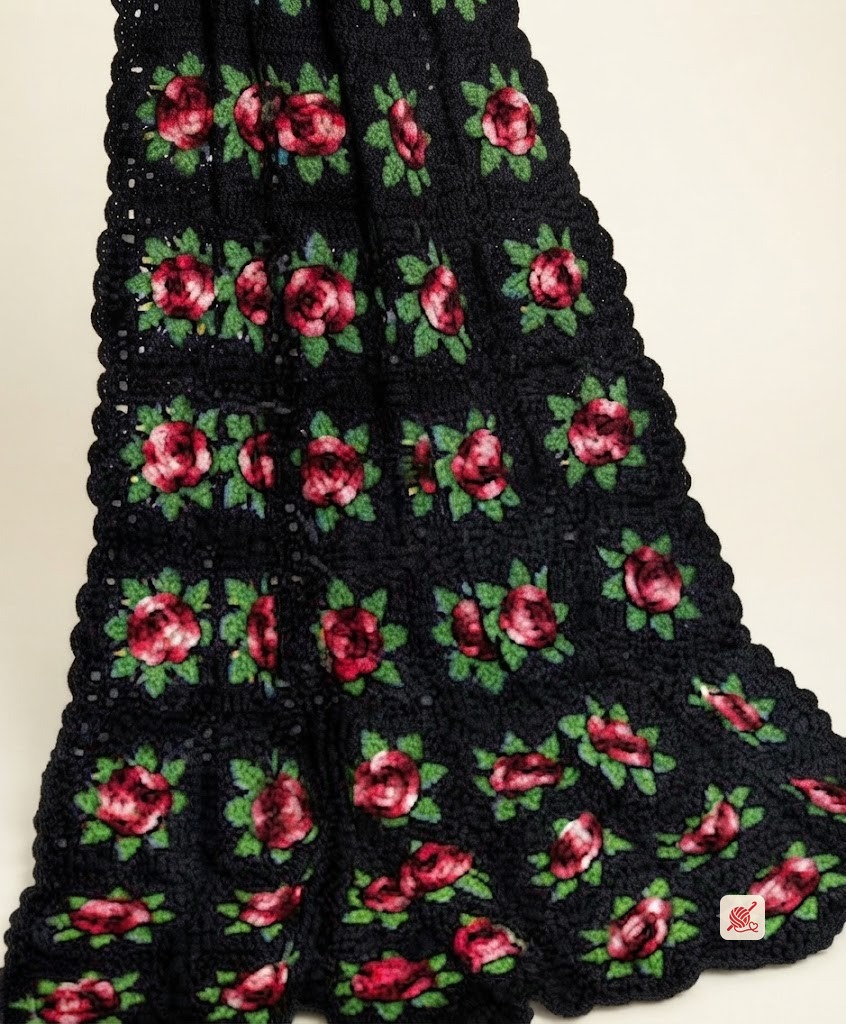 Charleston Garden Afghan Pattern #1706