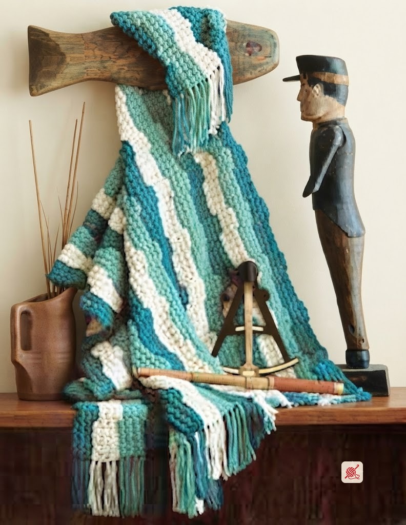 Crocheted Ripple Afghan Pattern