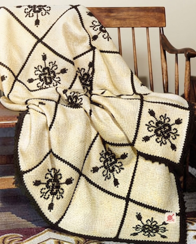 Fireside Formality Afghan Pattern #6142