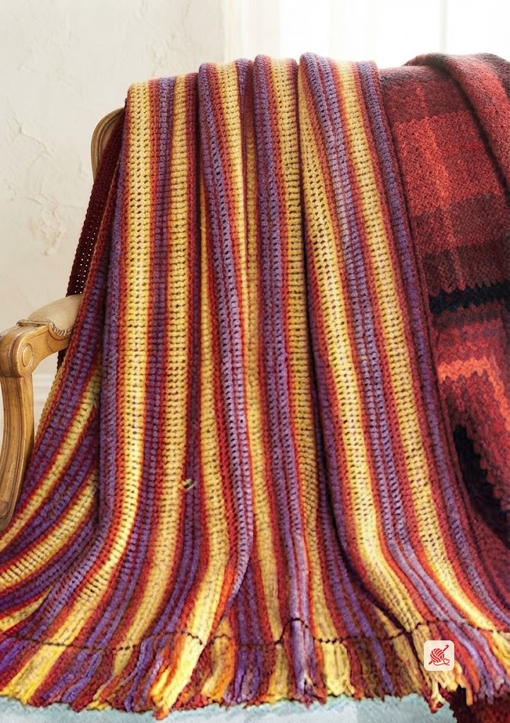 Two Tone Afghan Pattern #1703