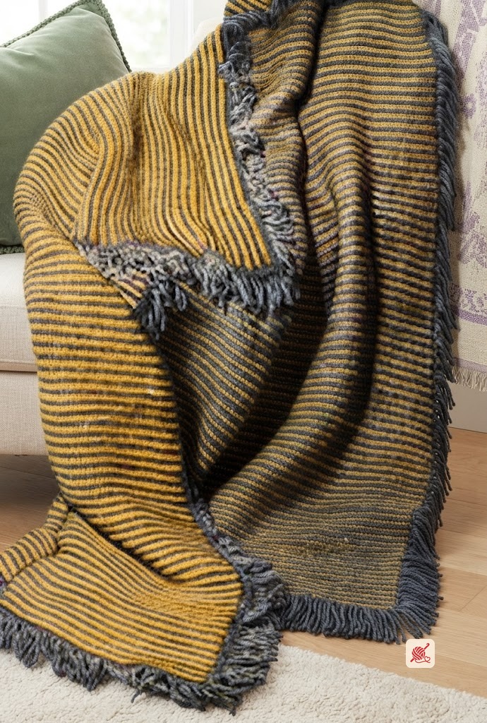Two Toned Reversible Afghan Pattern
