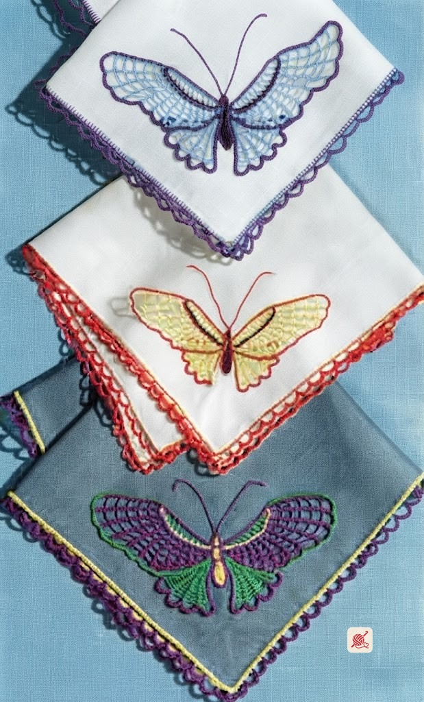 Butterfly Handkerchiefs Pattern #S-44