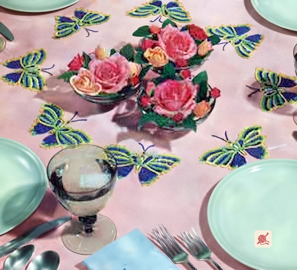Butterfly Luncheon Cloth Pattern #S-65