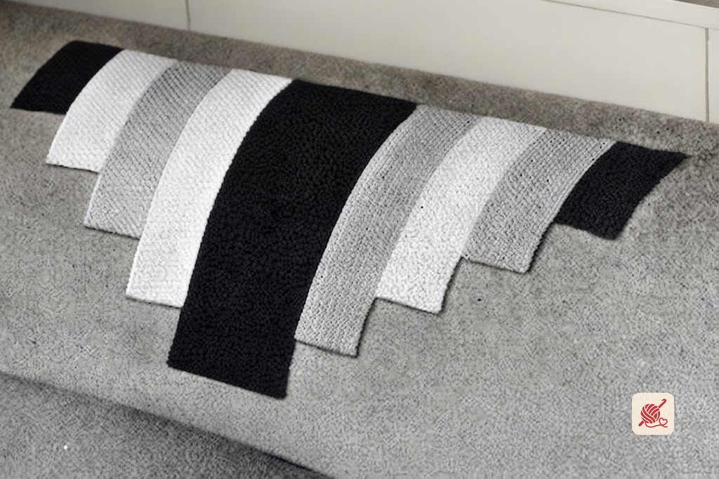 Tri-Colored Stripe Chair Set Pattern #7097