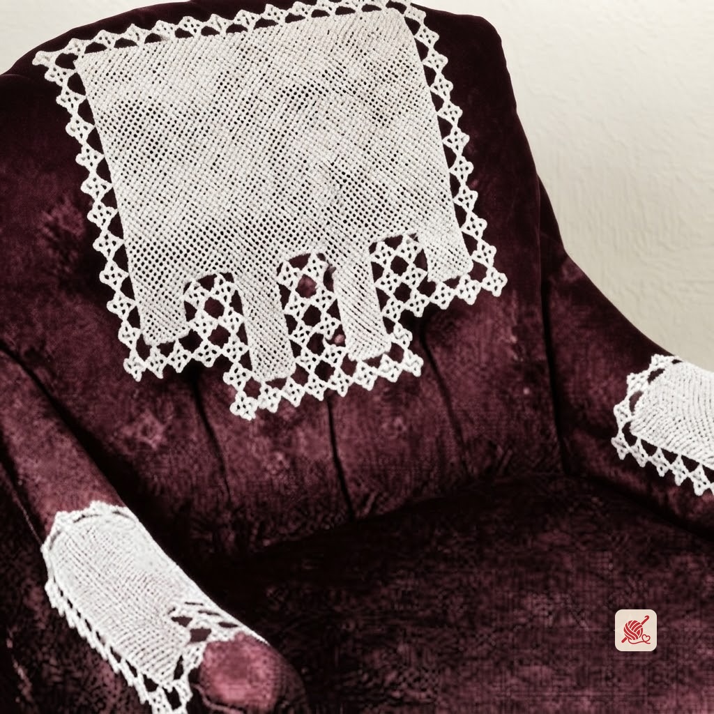 Irish Crochet Chair Set Pattern #7098