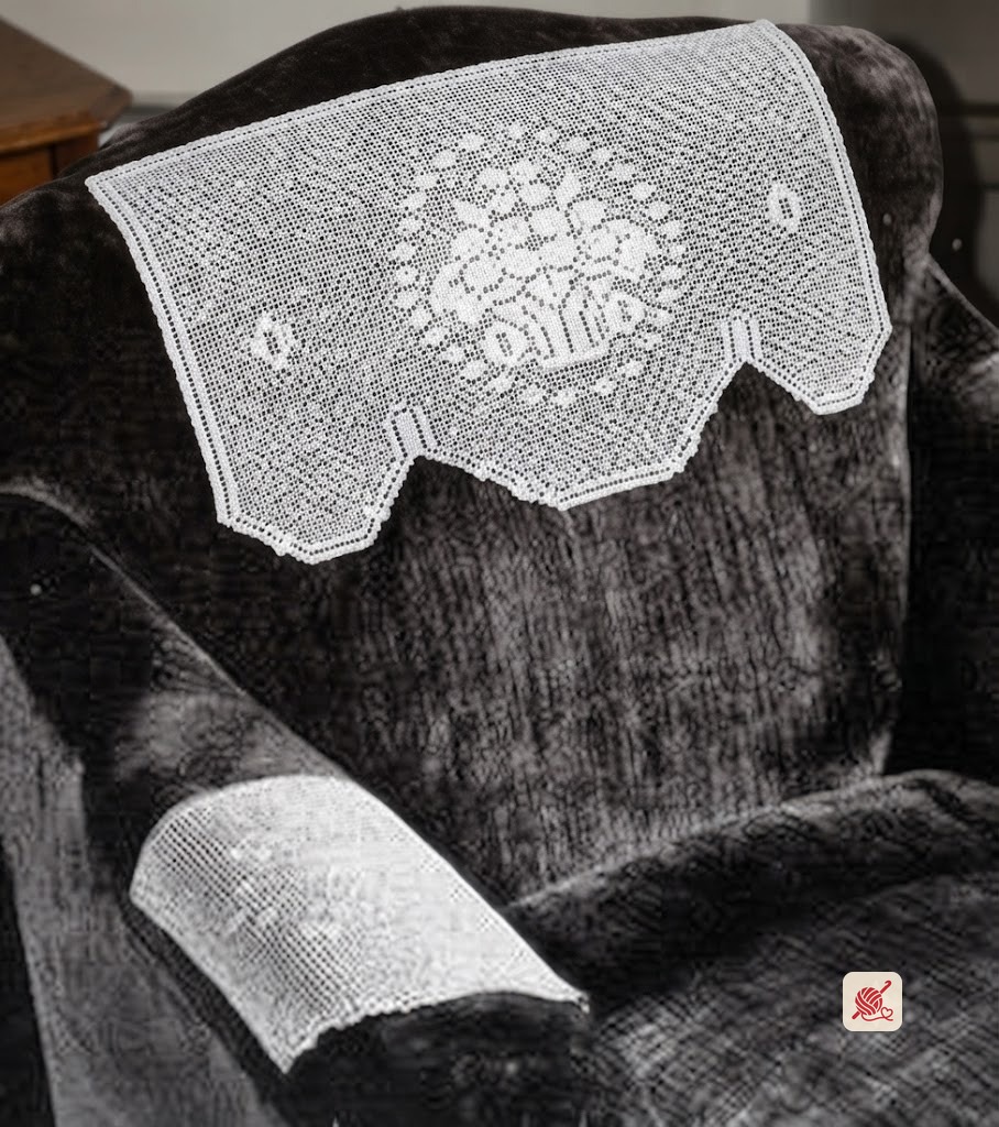 Flower Basket Chair Set Pattern #7103