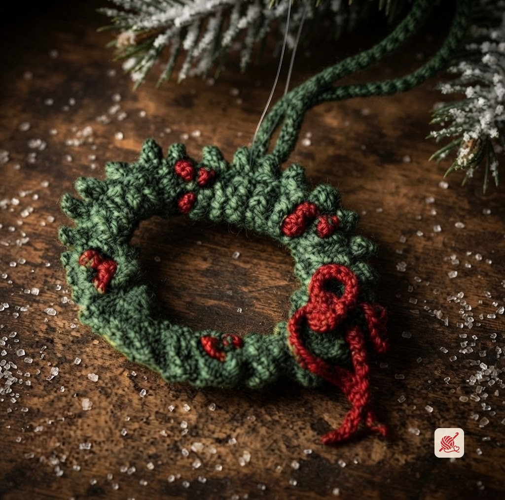 Holly Wreath Curtain Pulls Patterns