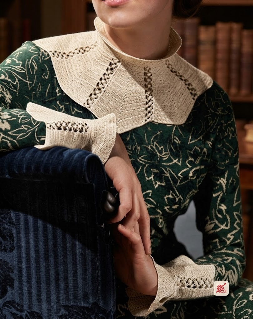 Sectional Collar and Cuff Set Pattern #2017