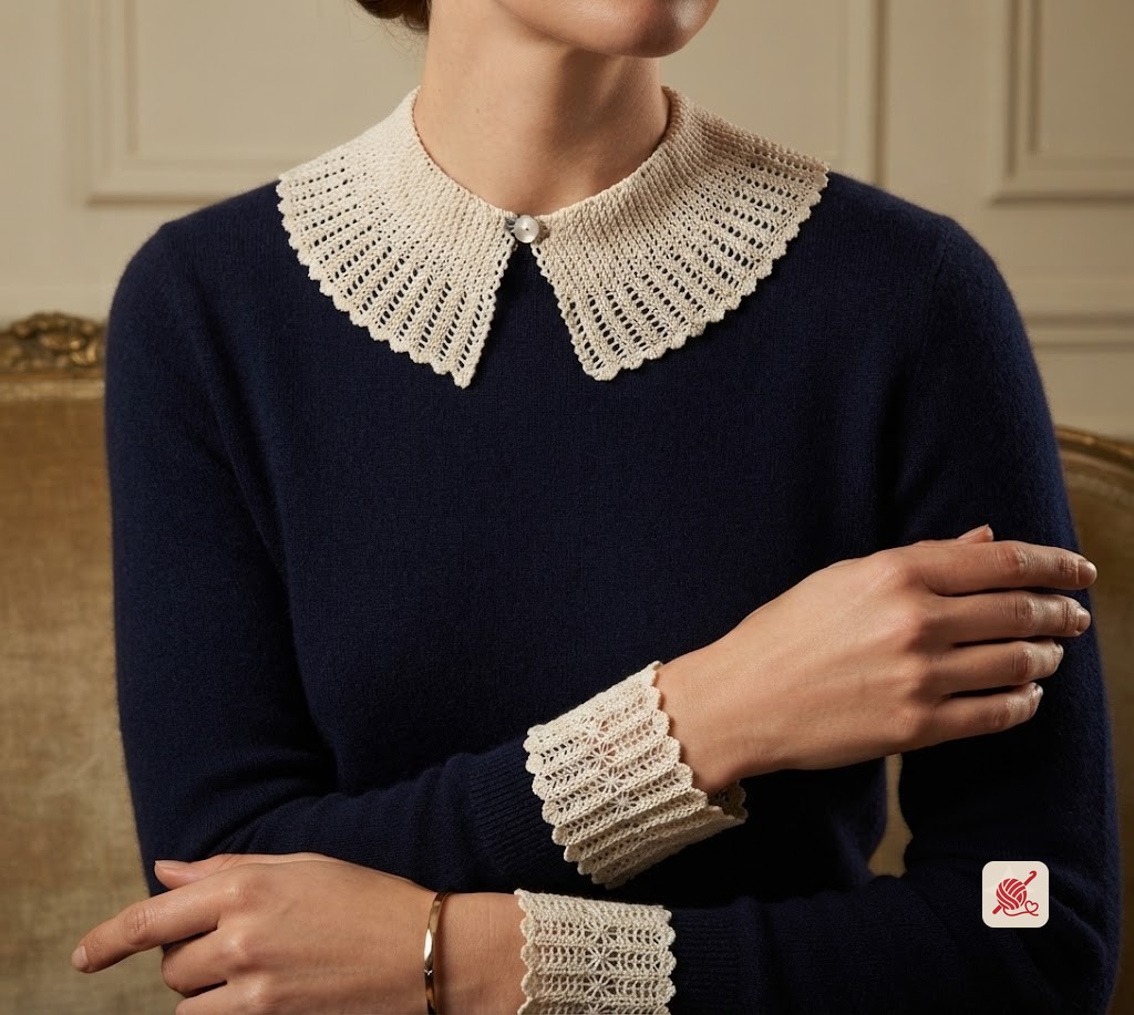 Tailored Collar and Cuff Set Pattern #293