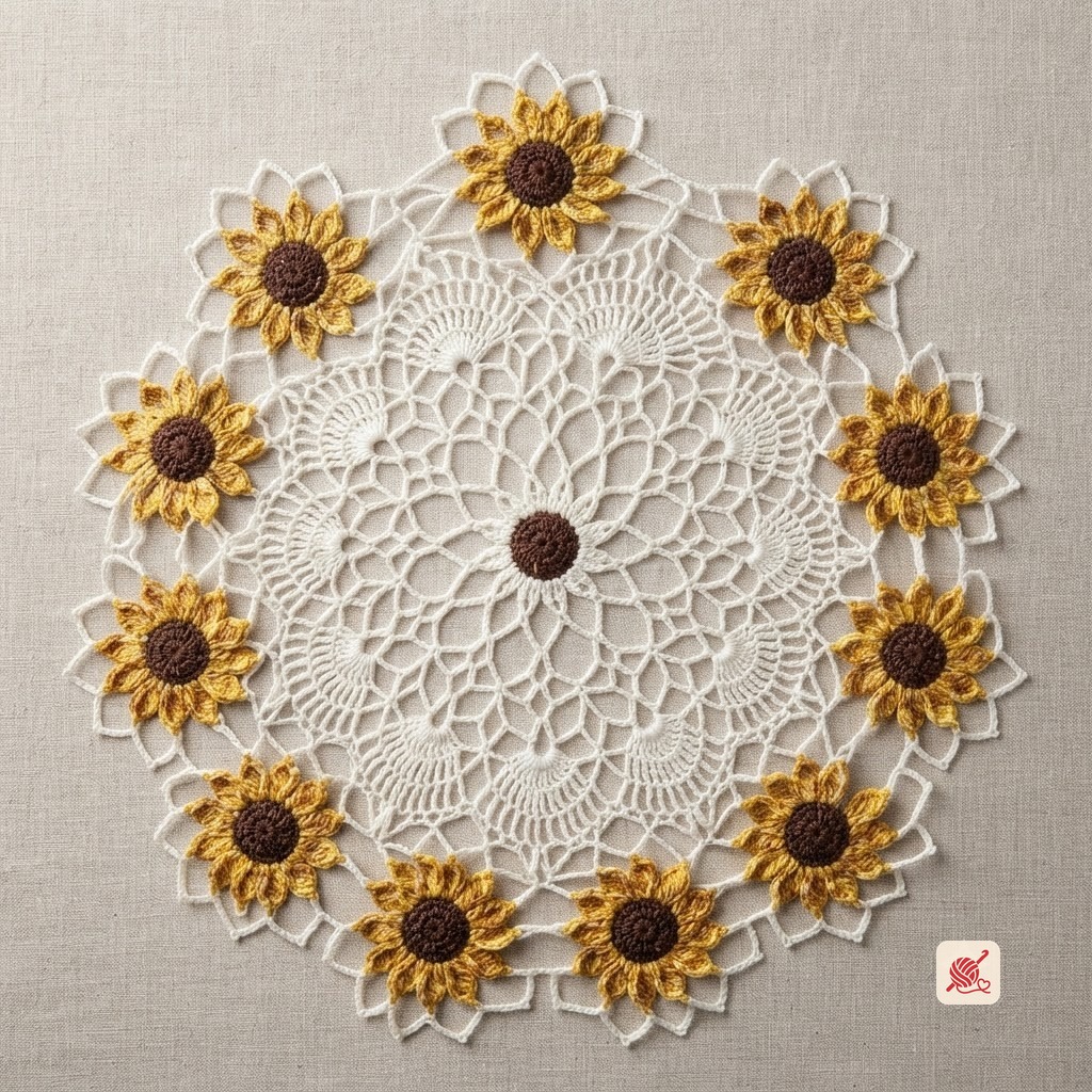 Black Eyed Susan Doily Pattern #D-207