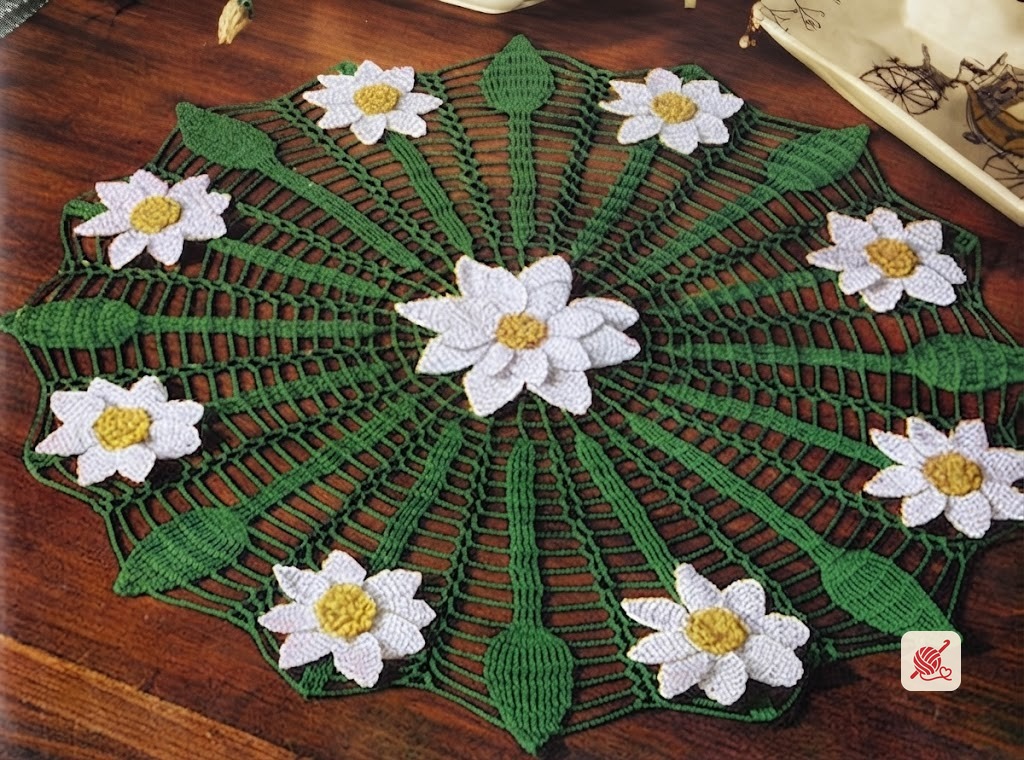 Daisy Web Doily Pattern #FD-443