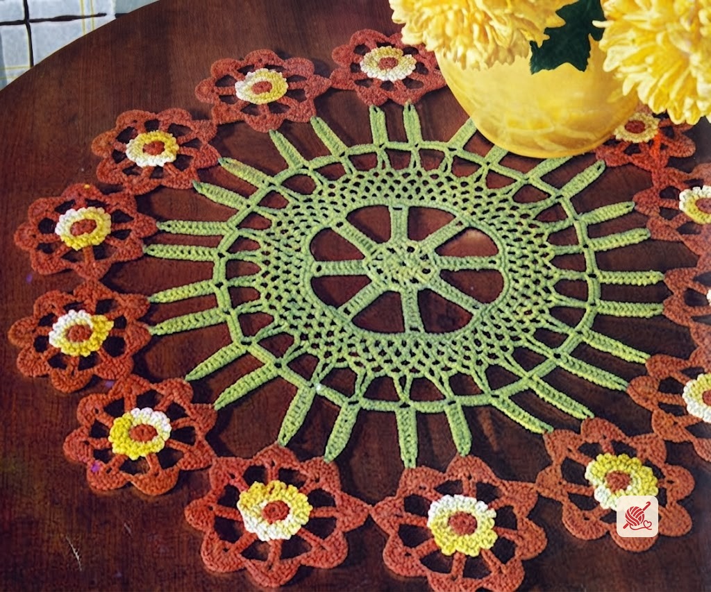 Flower Cartwheel Doily Pattern #FD-441