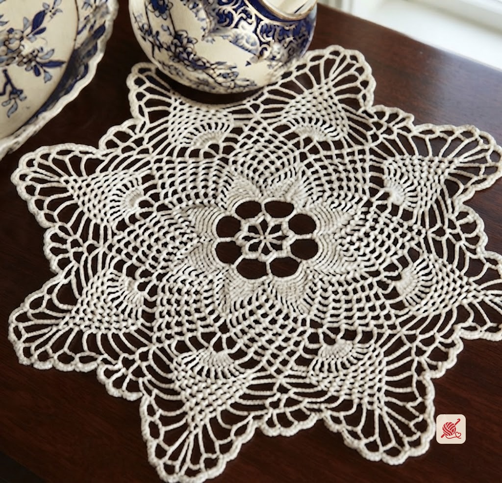 Pineapple Points Doily Pattern #PD-424