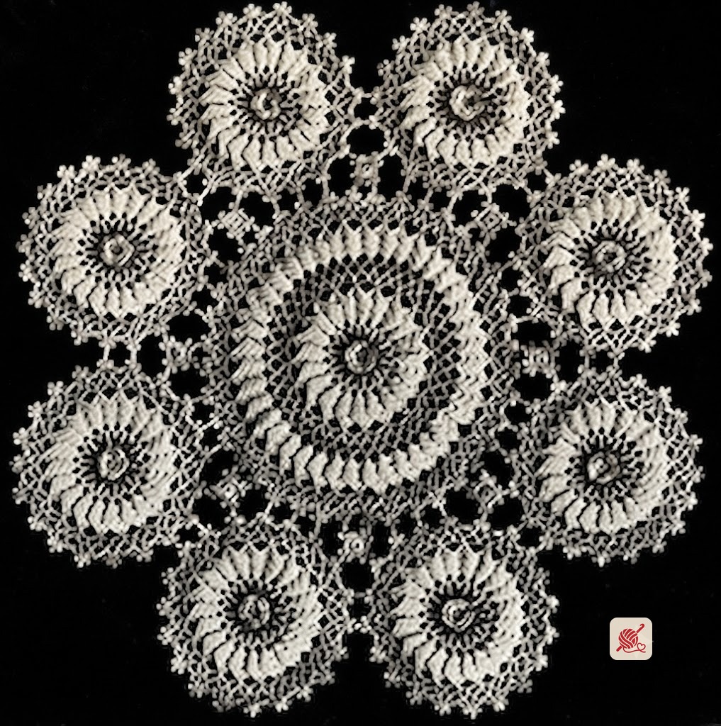 Rambler Rose Doily Pattern #7406