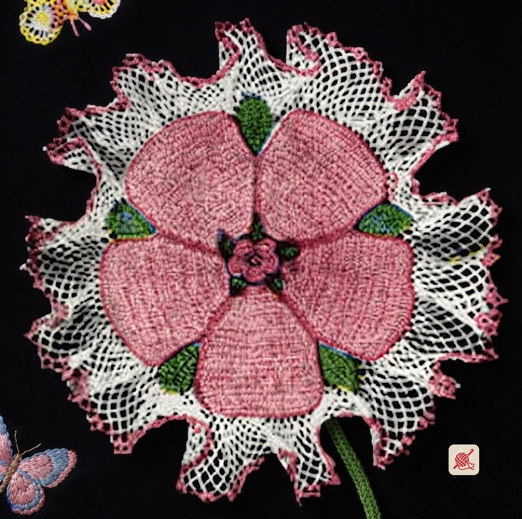 Rose Ruffle Doily Pattern