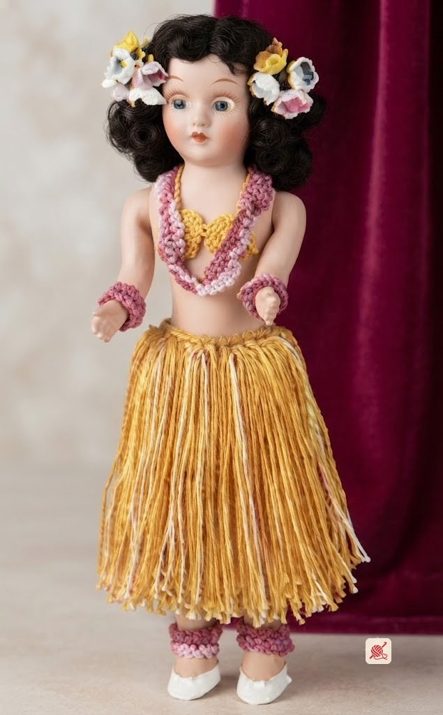Miss Hawaii Doll Pattern #7212