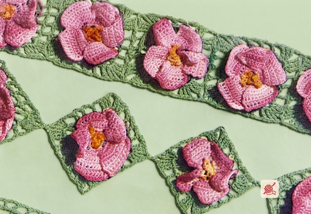 Apple Blossom Edging & Insertion Pattern #EI-288