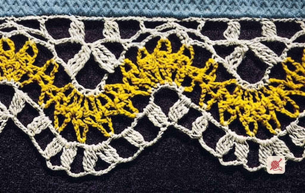 Braid Edging on Runner Pattern