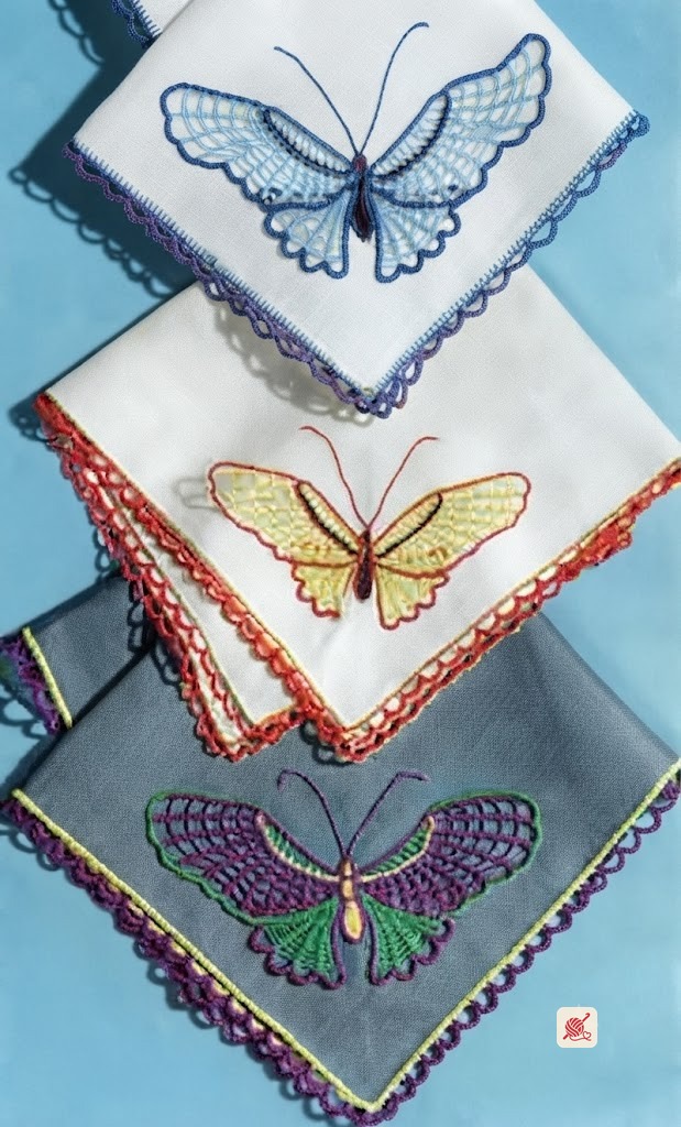 Butterfly Handkerchiefs Pattern #S-44