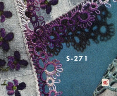 Tatted Handkerchief Edging No. S271 Pattern