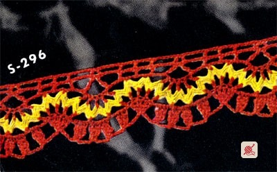 Yellow Rick Rack Edging Pattern