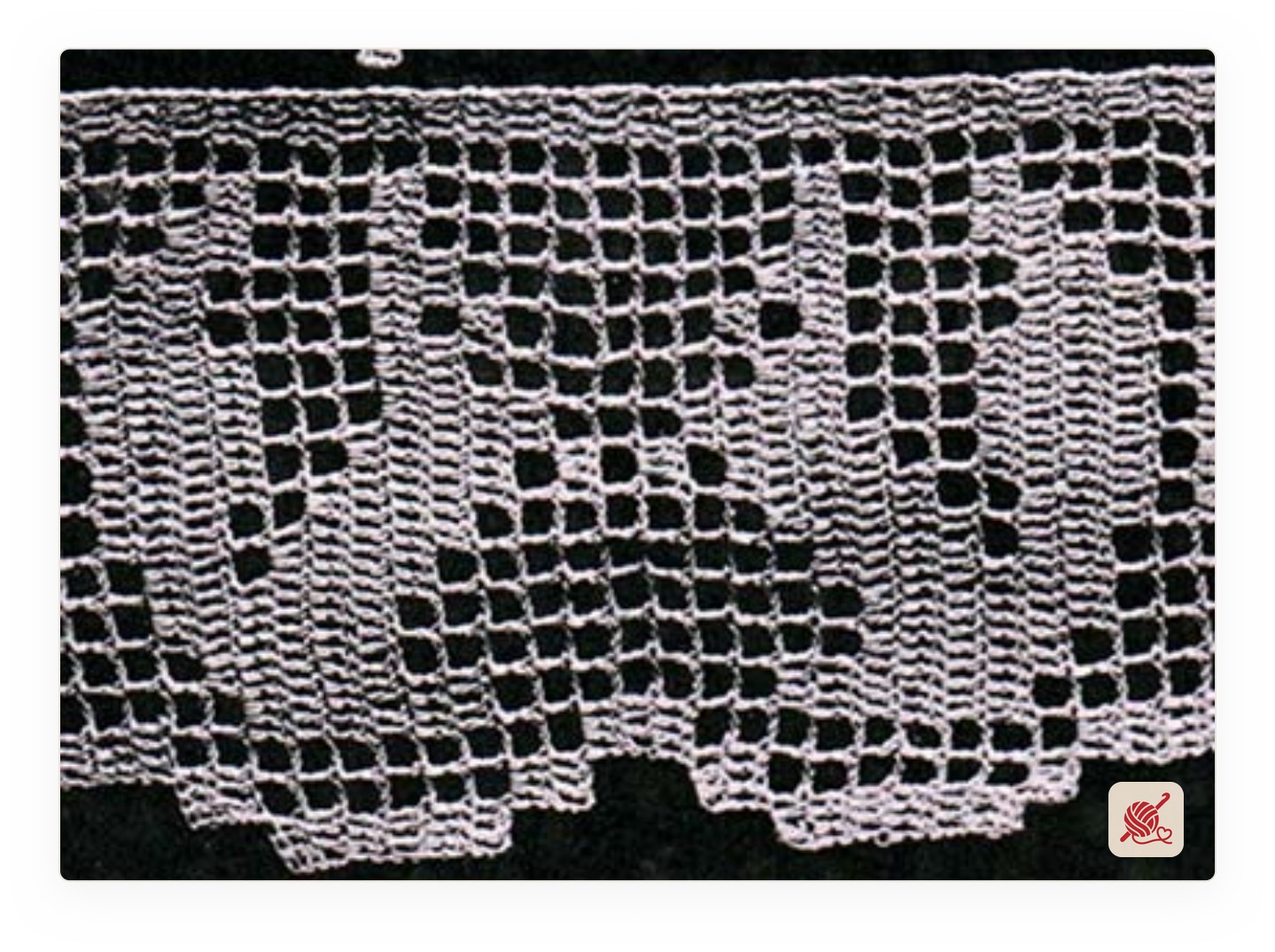 Filet Edging Pattern #8523