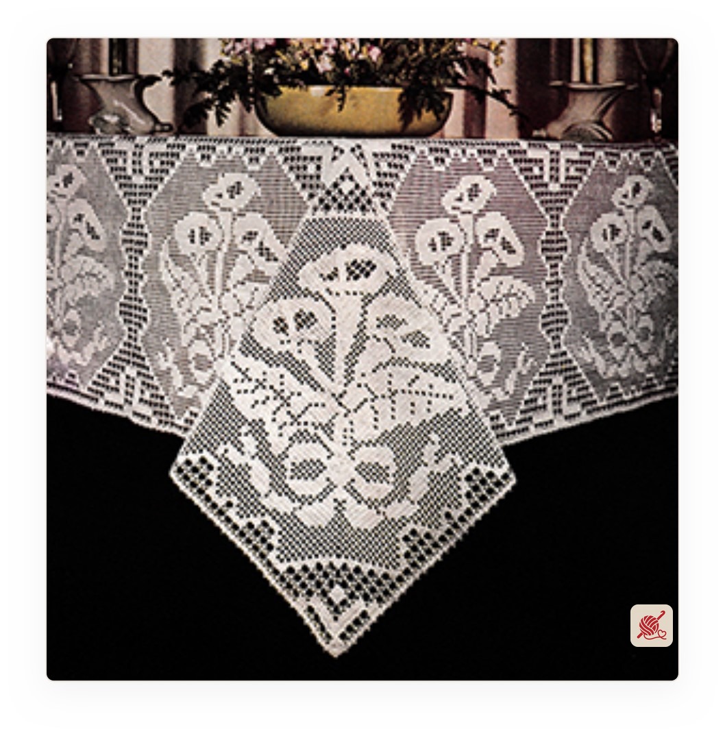 Filet Tablecloth Pattern #2