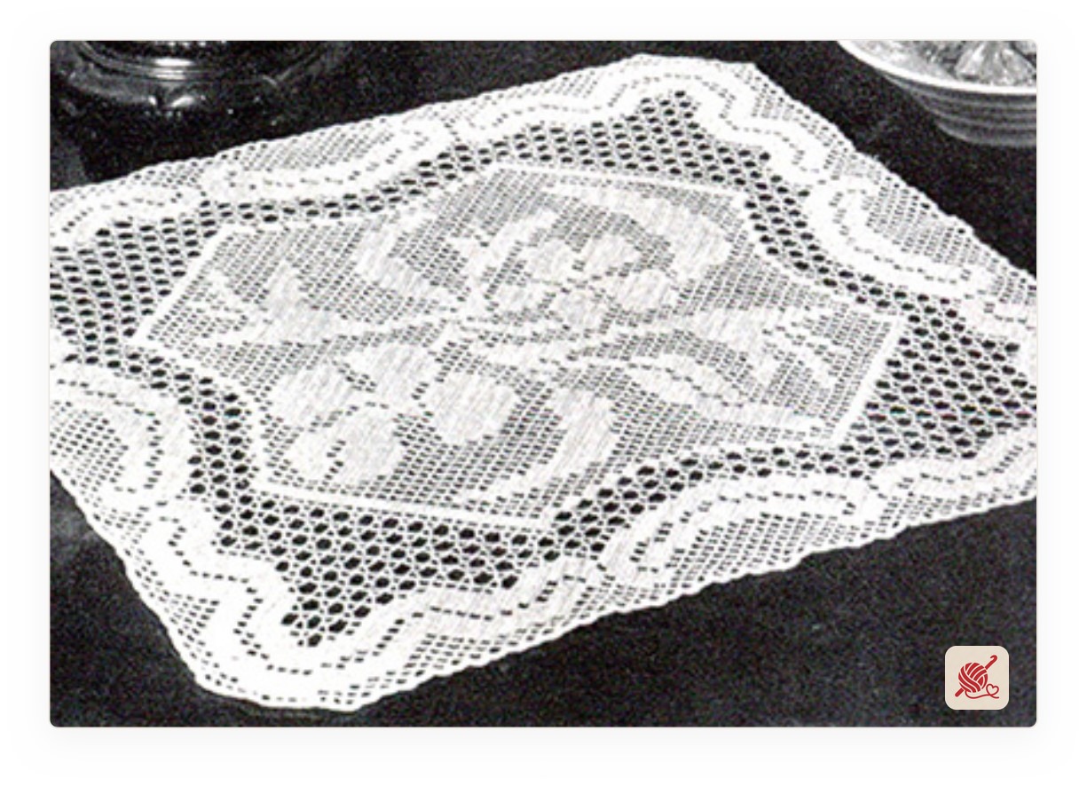 Party Piece Doily Pattern #7600