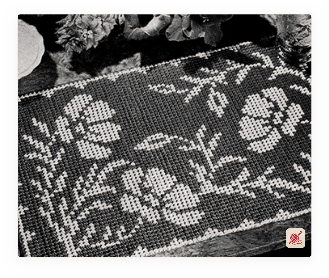 Poppy Parade Place Mats Pattern #6