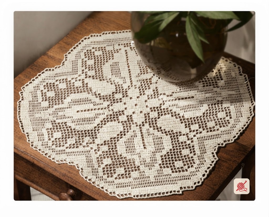 Shadow Show Doily Pattern #3-50