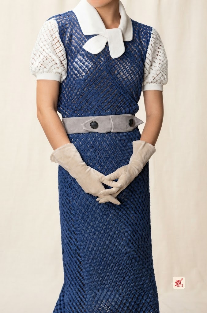 Crocheted Cotton Lace Dress Pattern #102