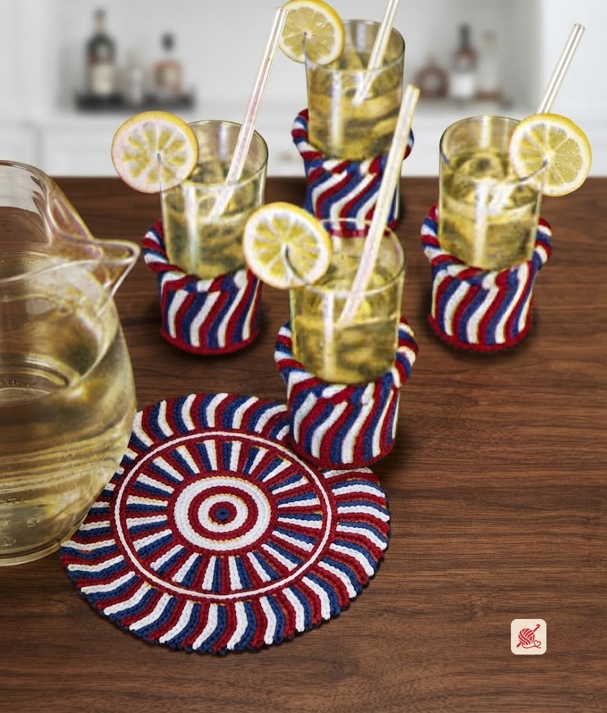 Peppermint Stick Refreshment Set Pattern #7089