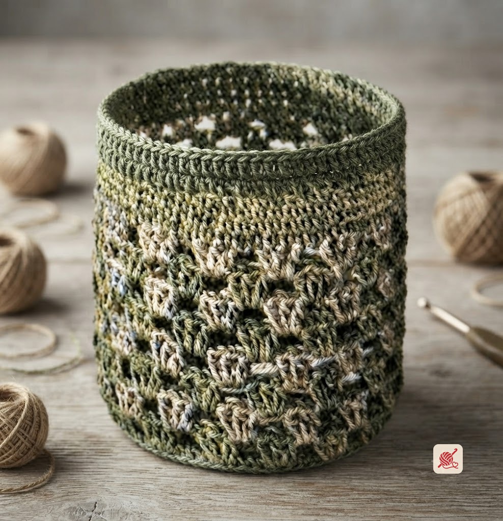 Chartreuse and Ecru Glass Jacket Pattern #S-609