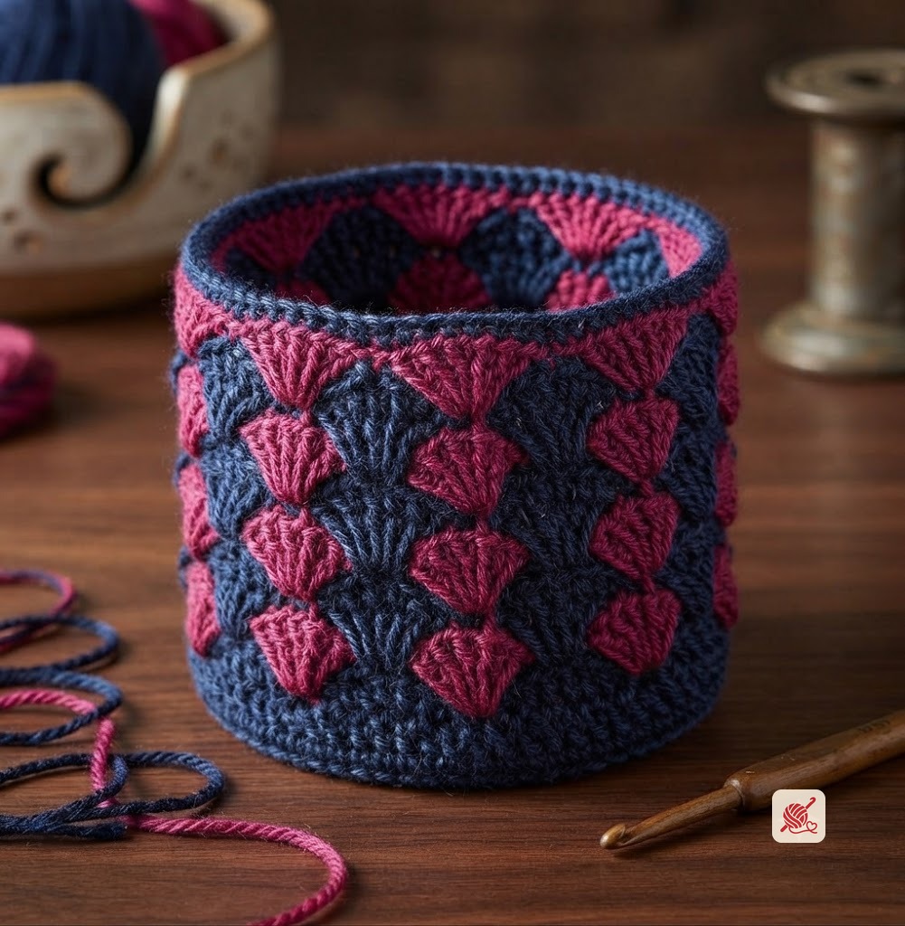 Watermelon and Blue Glass Jacket Pattern #S-611