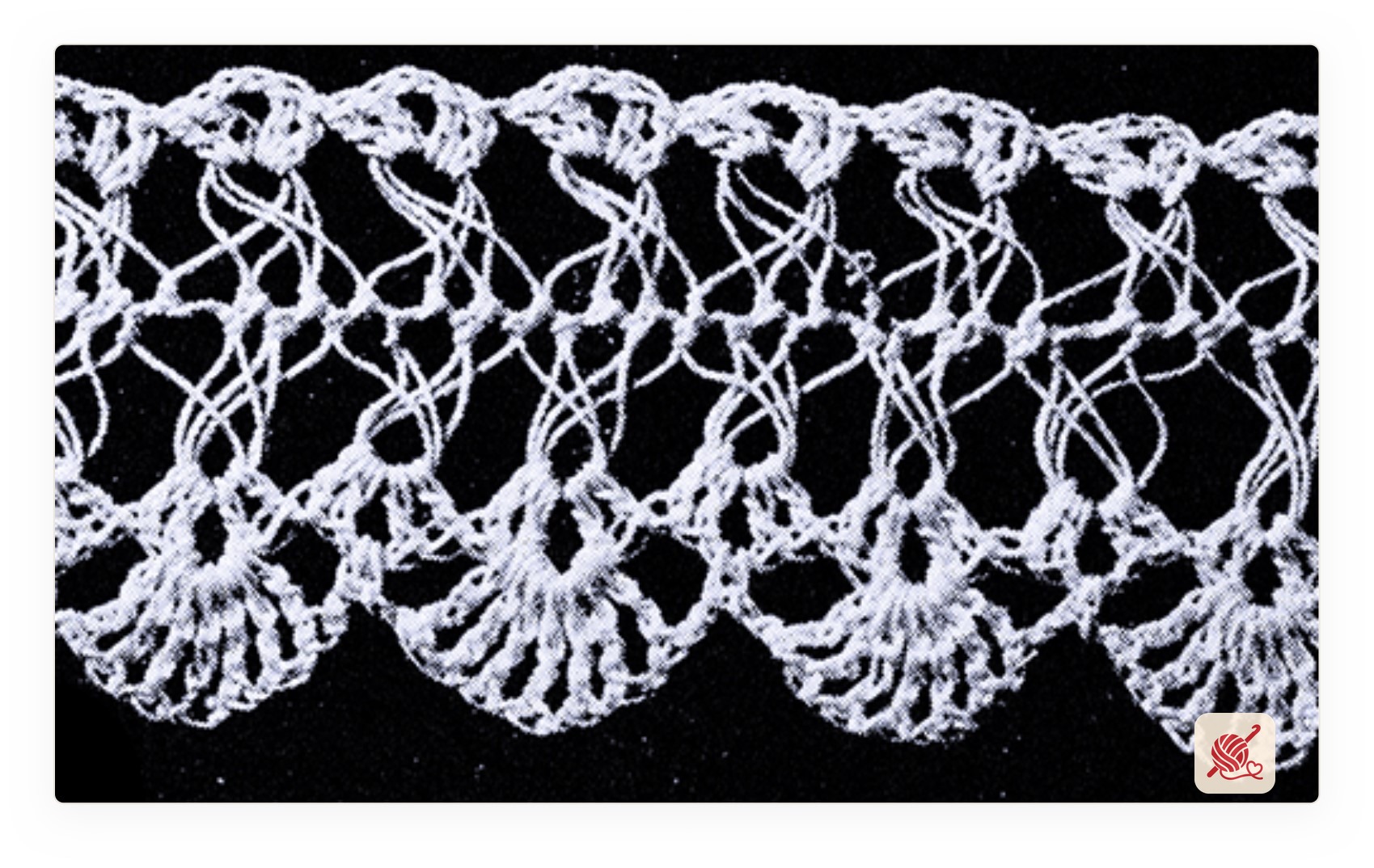 Hairpin Lace Edging Pattern #1851