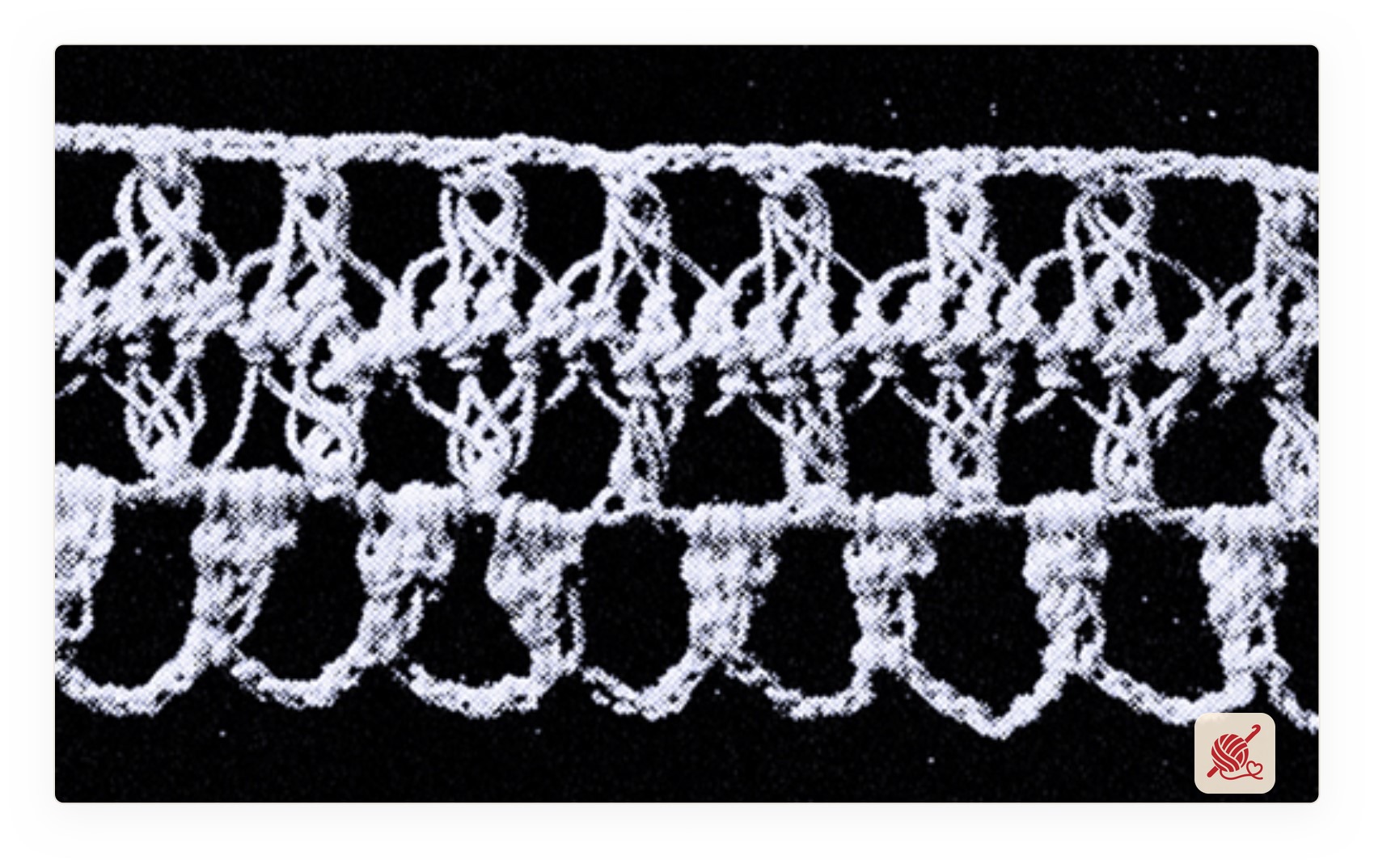 Hairpin Lace Edging Pattern #1852