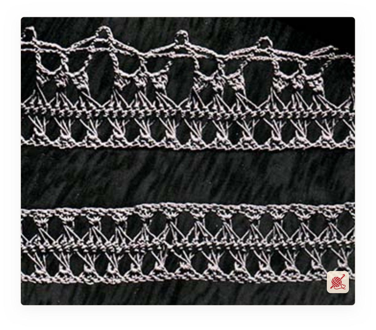 Hairpin Lace Edging Pattern #8353