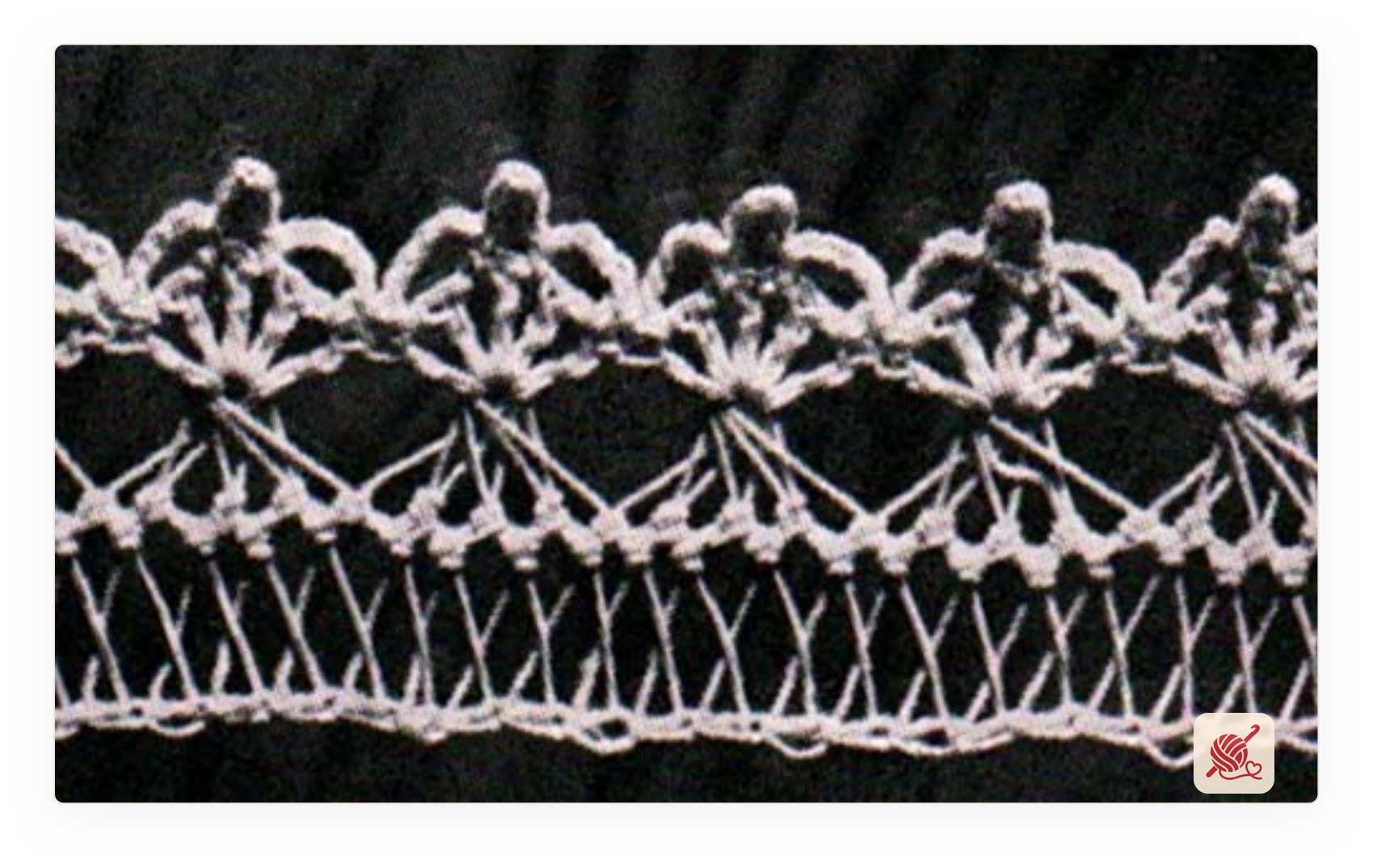 Hairpin Lace Edging Pattern #8472